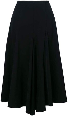 Pre-Owned asymmetric midi skirt