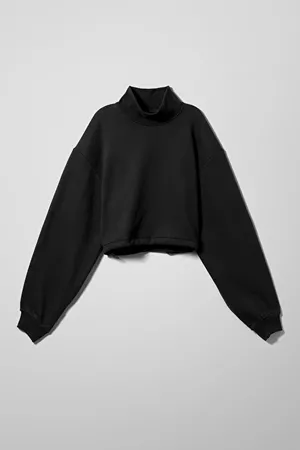 Alysia Sweatshirt - Black - Hoodies & sweatshirts - Weekday GB