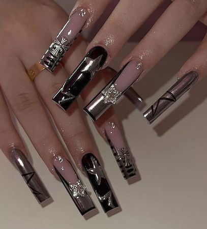 star long acrylic nails