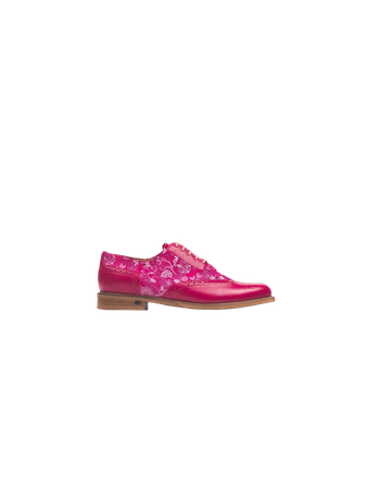 pink shoe oxfords brogues