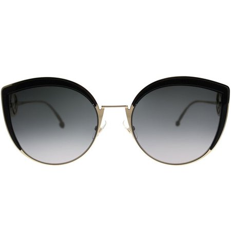 Shop Fendi Cat-Eye FF 0290 F is Fendi 807 Women Black Frame Grey Gradient Lens Sunglasses - Overstock - 21416922
