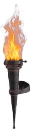 torch fire flames gothic halloween sticker by @rachel2274