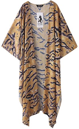Tiger Print Kimono