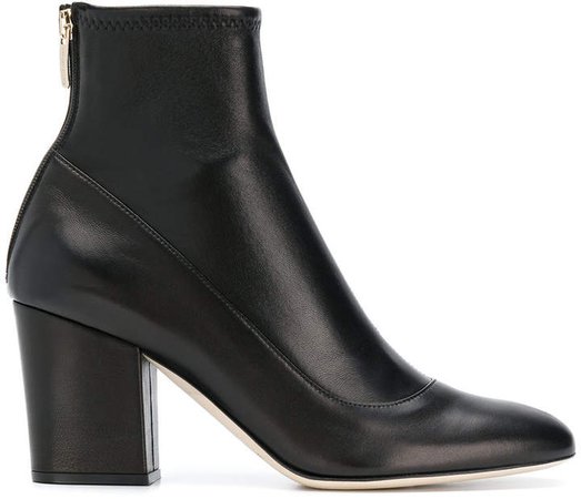 back zip ankle boot