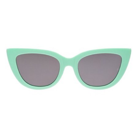 Aqua cat-eye sunglasses