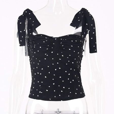 Amazon.com: LYNLYN Vintage Square Collar Fashion Polka Dot Blouse Shirts Sexy Lace Up Backless Women Tops Streetwear Shirts Blouses (Color : Black, Size : M) : Clothing, Shoes & Jewelry