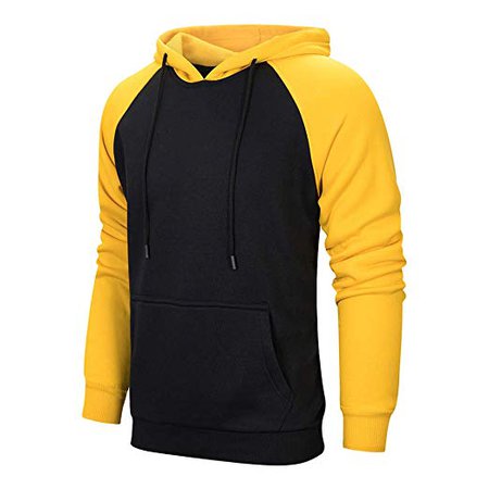 Amazon.com: TOLOER Men's Hoodies Pullover Casual Solid Color Sports Outwear Sweatshirts: Clothing