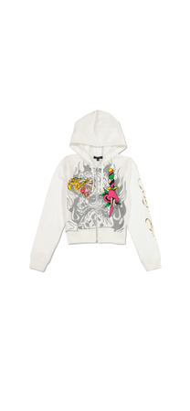 front white Ed Hardy hoodie