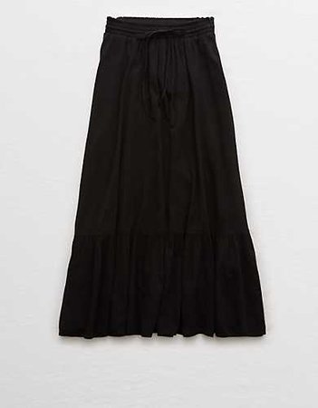Aerie Maxi Skirt black