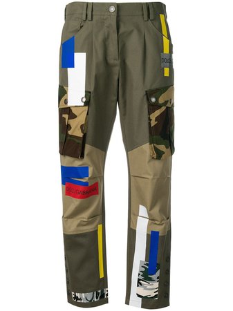 Dolce & Gabbana Patched Cargo Pants - Farfetch