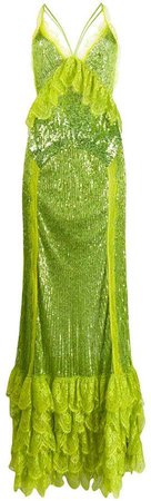 sleeveless sequin gown