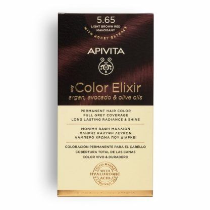 Apivita Color Elixir Βαφή Μαλλιών Καστανό Ανοιχτό Κόκκινο Μαονί 5.65 | Pharmacy128