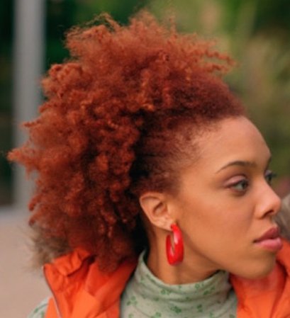 curly orange hair natural