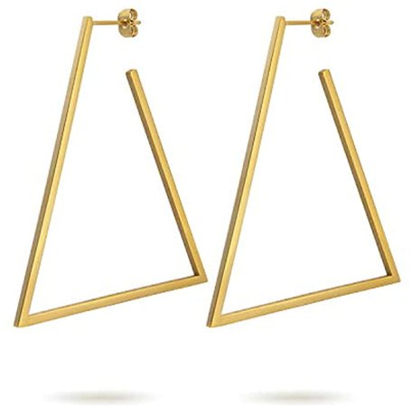 Amazon.com: Geometric Triangle Earrings: Clothing