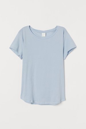 T-shirt - Light blue - Ladies | H&M US