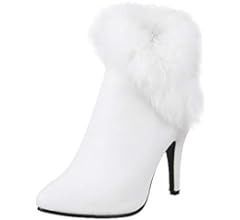 White Short Boots w/Fur