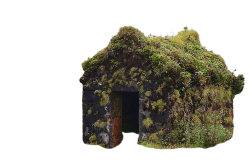 Moss hut