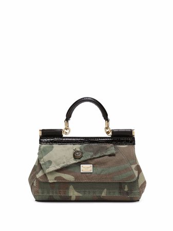 Dolce & Gabbana Sicily camouflage-pattern crossbody bag
