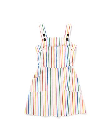 Overall Dress - Rainbow Stripe by ban.do x nooworks - dress - ban.do