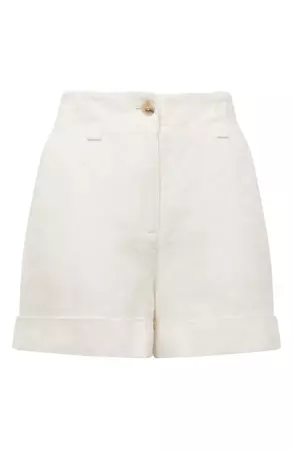 Reiss Demi High Waist Linen Shorts | Nordstrom