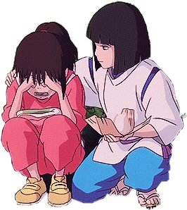 haku and chihiro crying