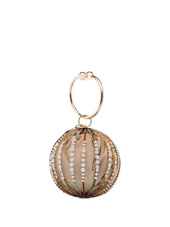 Rosantica Urania Crystal-Embellished Wristlet Bag | Farfetch.com