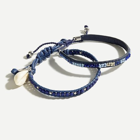 J.Crew: Beachy Beaded Bracelet Set For Women