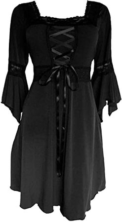Amazon.com: Dare to Wear Renaissance Corset Dress: Timeless Victorian Gothic Witchy Women's Plus Size Gown for Everyday Halloween Cosplay Festivals, Walnut 3X: Clothing