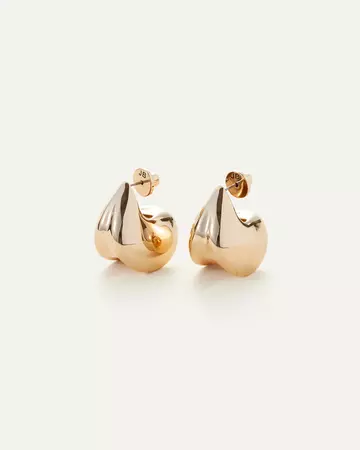 Nouveaux Puff Earrings Gold | JENNY BIRD