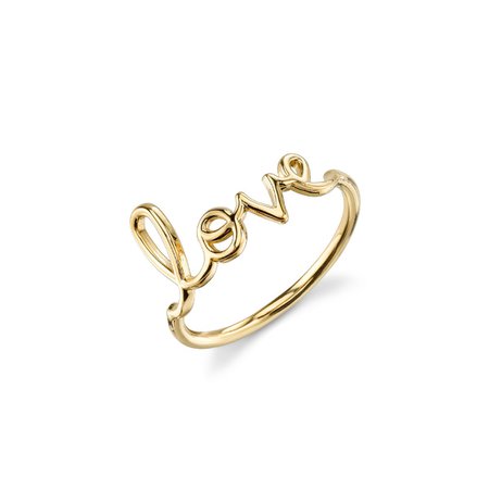Gold Love Ring - Sydney Evan