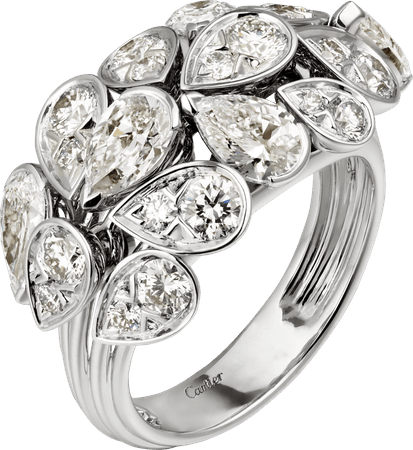 Pluie de Cartier ring White gold, diamonds