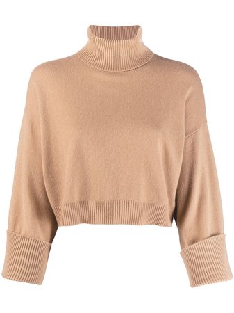 P.a.r.o.s.h. Roll-Neck Cropped Sweater | Farfetch.com