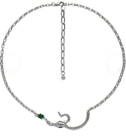 1PC Emerald Crystal Glass Snake Necklace Creative Snake Neck Jewelry  (Green) - Walmart.com