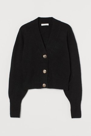 Knitted cardigan - Black - Ladies | H&M GB