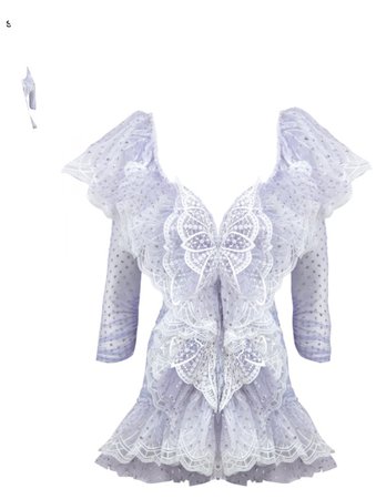 Raisa Vanessa butterfly ruffled dress (ss19) €1875