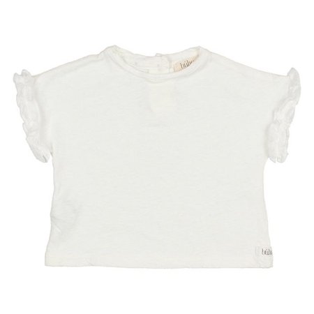 Linen Frill T-Shirt Ecru Búho Fashion Baby