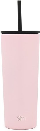 Amazon.com: Simple Modern Classic Insulated Tumbler with Straw and Flip or Clear Lid Stainless Steel Water Bottle Iced Coffee Travel Mug Cup, 24oz Lid & Flip, Pattern: Carrara Marble: Home & Kitchen