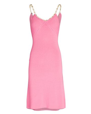 Paco Rabanne Chain-Embellished Dress In Pink | INTERMIX®