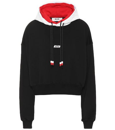 Cotton logo hoodie