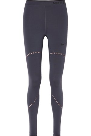 Nike | Pro Hyperwarm perforated stretch leggings | NET-A-PORTER.COM