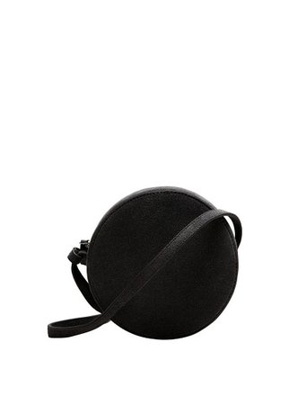 MANGO Round leather bag