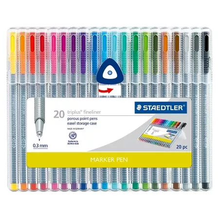 STAEDTLER® Marker Pen, Fine Tip, 20ct - Multicolor : Target