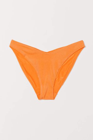 V-cut Bikini Bottoms - Orange