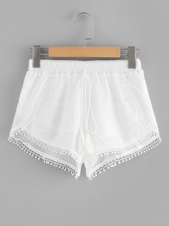 Romwe white shorts