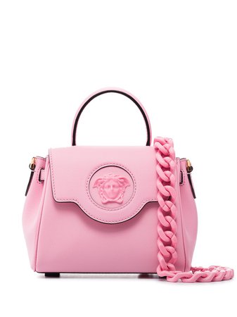 Shop Versace small La Medusa leather tote with Express Delivery - FARFETCH