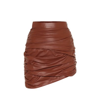 ZEYNEP ARÇAY Leather miniskirt
