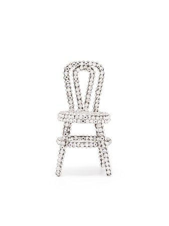 AREA crystal-embellished chair earring