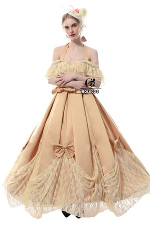 Victorian Dress Khaki Color Renaissance Medieval Ball Gowns Cosplay– Cosplay Infinity