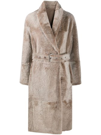 Brunello Cucinelli reversible shearling coat