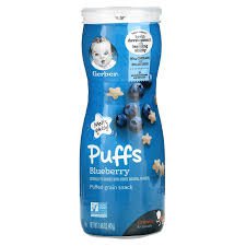gerber baby puffs blueberry - Google Search